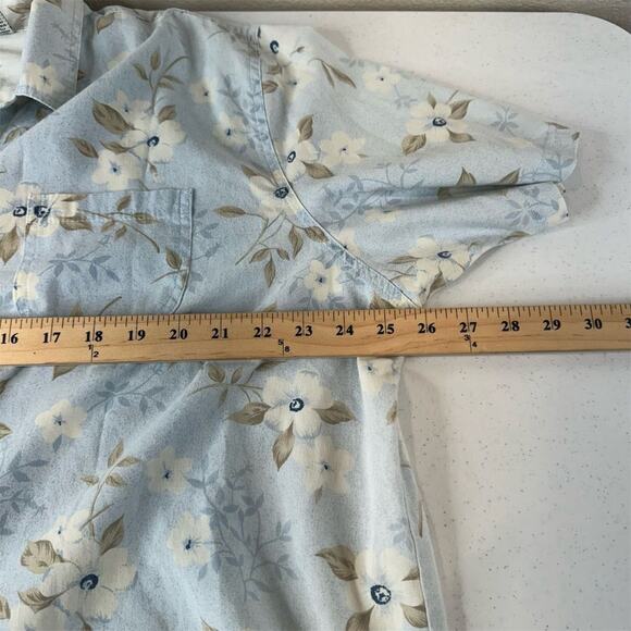 Classic Elements Plus 22W‎ Floral Button-Up Shirt Multicolor Casual Top - Picture 10 of 12